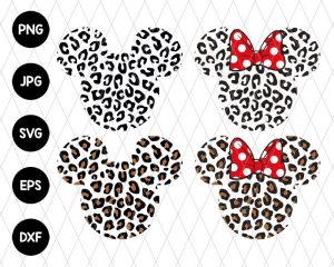 Bundle Leopard Mickey Minnie Svg File