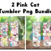 Bundle Pink Cat Tumbler Png