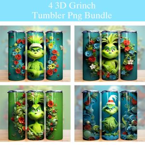 Bundle The Grinch Tumbler Png