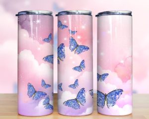 Butterfly Spring Tumbler Png