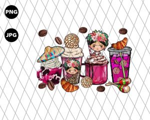 Cafecito Y Chisme Coffee Cups Png
