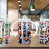 Captain American Sippy Cup Sublimation Design