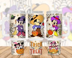 Cartoon Characters Halloween Mickey 40 Oz 2 Piece Tumbler Wrap
