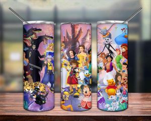 Cartoon Characters Tumbler Png