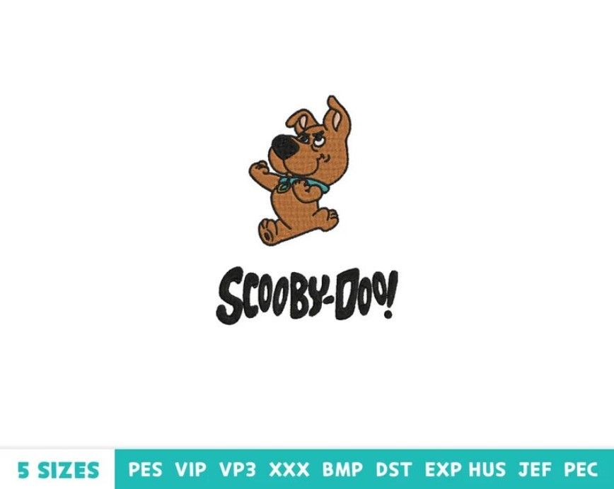 Cartoon Embroidery Design Scooby Doo Cartoon Embroidery Design Scooby Doo