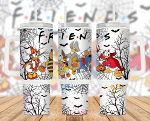 Cartoon Halloween 40 Oz 2 Piece Tumbler Wrap