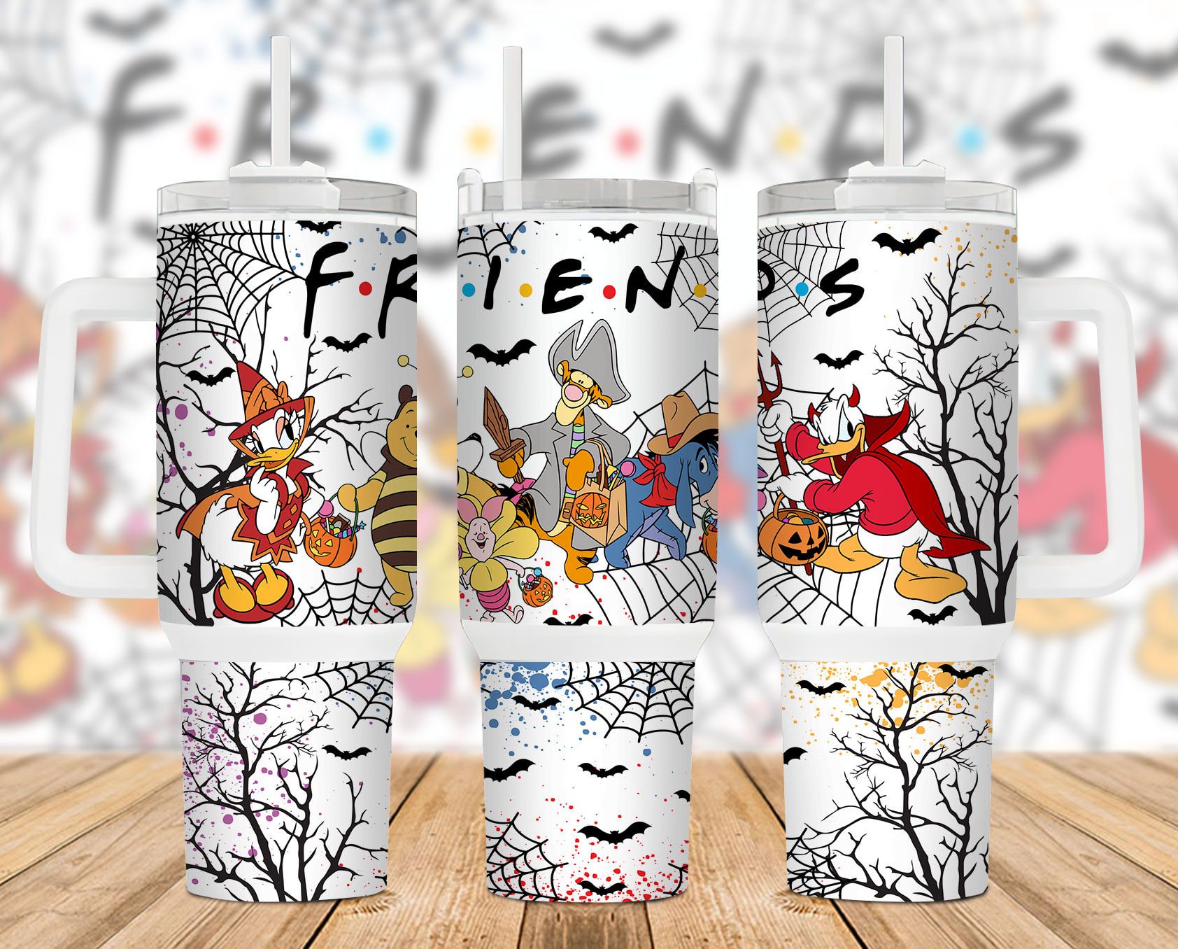 Cartoon Halloween 40 Oz 2 Piece Tumbler Wrap Cartoon Halloween 40 Oz 2 Piece Tumbler Wrap