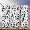 Cartoon Mickey Pattern Black Tumbler Png