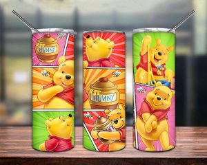 Cartoon Pooh Honey Tumbler Png