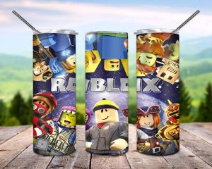 Cartoon Roblox Tumbler Png 20oz Skinny Tumbler Png 2