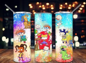 Cartoon Rugrats Tumbler Png 20oz Skinny Tumbler Png