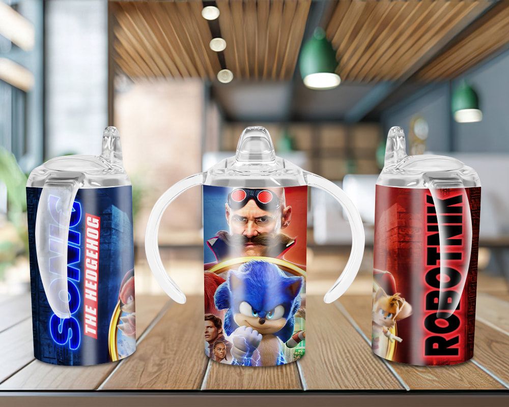 Cartoon Sonic Sippy Cup Sublimation Design Cartoon Sonic Sippy Cup Sublimation Design