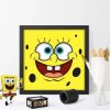 Cartoon Sponge Bob 3D Paper Cut Light Box Template