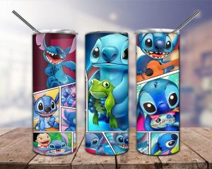 Cartoon Stitch Tumbler Png