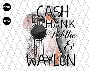 Cash Hank Willie Waylon Png