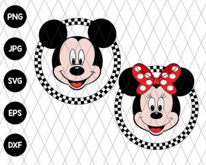 Checker Mouse Couple Svg File