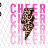 Cheer Stacked Lightning Leopard Png