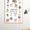 Christmas Bucket List Poster Print, Digital Poster Wall Art