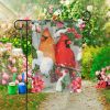 Christmas Cardinals Couple Garden Flag – 12×18 Garden Flag