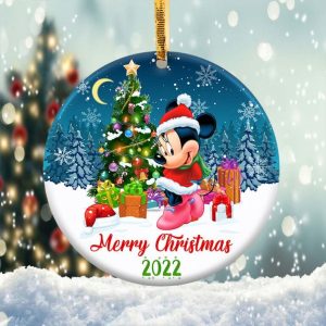 Christmas Cartoon Character Minnie Ornament Png