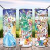Christmas Cartoon Characters Tumbler PNG