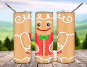 Christmas Gingerbread Tumbler PNG