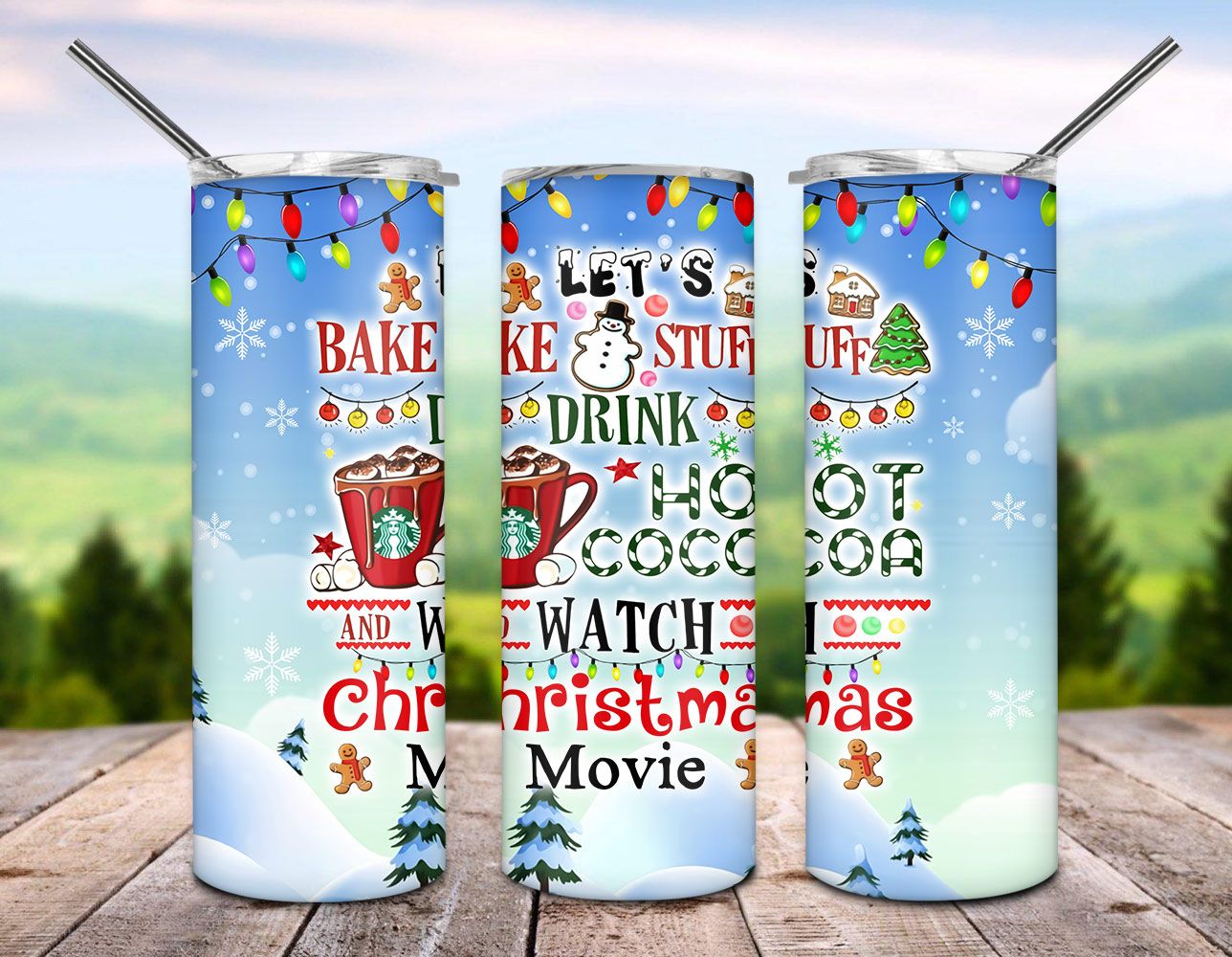 Christmas Let Bake Staff Drink Hot Cocoa Tumbler PNG Christmas Let Bake Staff Drink Hot Cocoa Tumbler PNG