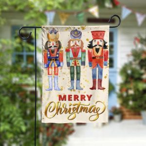 Christmas Nutcrackers Garden Flag – 12×18 Garden Flag