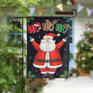 Christmas Santa Hohoho Garden Flag – 12×18 Garden Flag