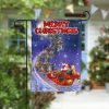 Christmas Santa Sleigh Garden Flag – 12×18 Garden Flag