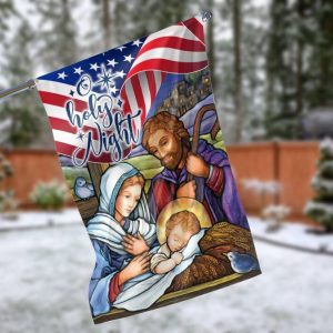 Christmas Silent Night Garden Flag – 12×18 Garden Flag