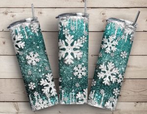 Christmas Snowflake Tumbler PNG
