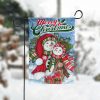 Christmas Snowman Couple Garden Flag – 12×18 Garden Flag