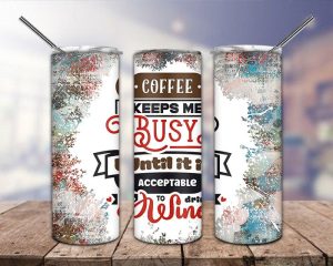 Coffee Keeps Me Going Tumbler Png