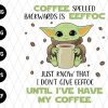 Coffee Spells Backward Is Eeffoc Svg File