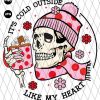 Cold Like My Heart Valentine Skull Png