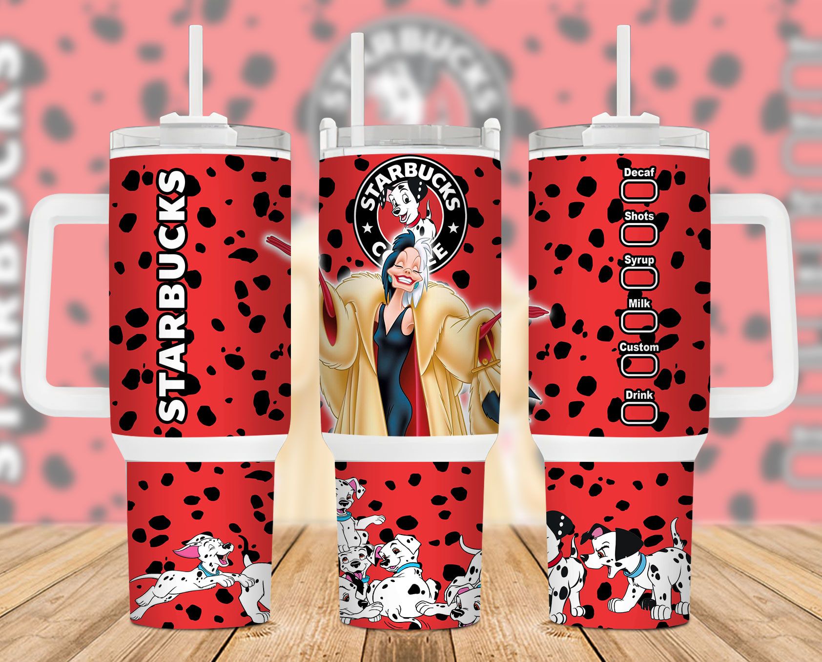 Cruella Deville 40 Oz 2 Piece Tumbler Wrap Cruella Deville 40 Oz 2 Piece Tumbler Wrap