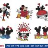 Cute Cartoon Couple Embroidery Design