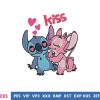 Cute Cartoon Couple Embroidery Design 2