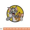 Cute Cartoon Tom And Jerry Embroidery Design