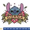 Cute Cartoon With Flowers Embroidery Design