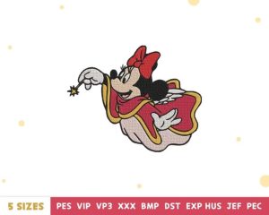 Cute Mickey Magic Cartoon Embroidery Design