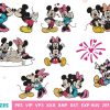 Cute Mickey Mouse Couple Embroidery Designs