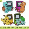 Cute Pokemon Embroidery Design