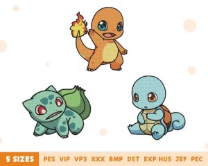 Cute Pokemon Embroidery Design 3