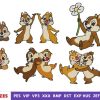 Cute Squirrel Embroidery Designs