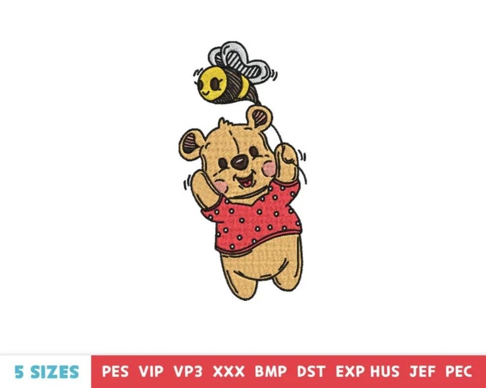 Cute Winnie The Pooh Embroidery Design Cute Winnie The Pooh Embroidery Design