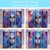 Day Of The Dead Tumbler Png