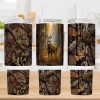 Deer Camo Forest 40 Oz 2 Piece Tumbler Wrap