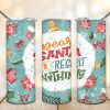 Deer Santa I Regret Nothing Tumbler PNG, 20oz Skinny Tumbler PNG